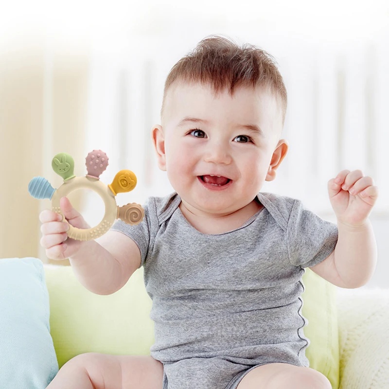 Baby Products Best - New Hand Multicolor Silicone Baby Ring