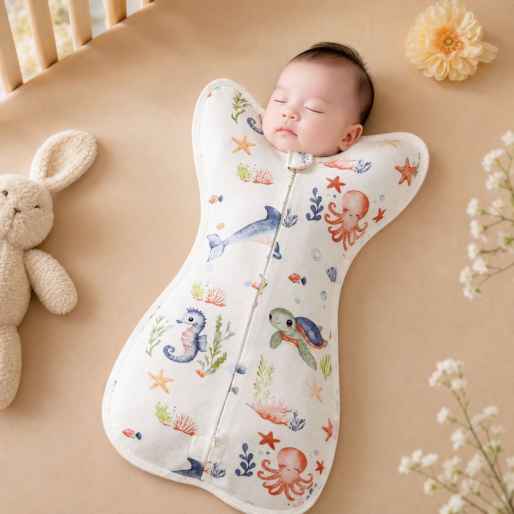 Baby Sleep Sack - Cotton Baby Swaddle Blanket Anti Startle