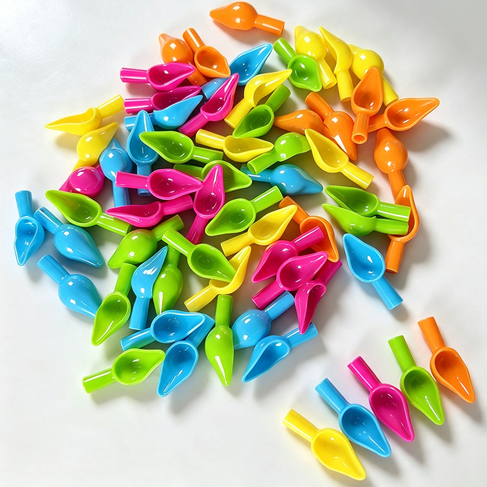 Baby Products Useful - Mini Colorful Plastic Feeding Spoon, Can