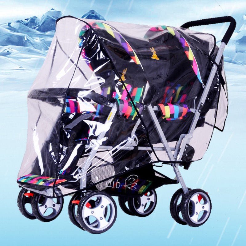 Double Seat Twin Stroller Rain - Stroller Rain Cover review and price