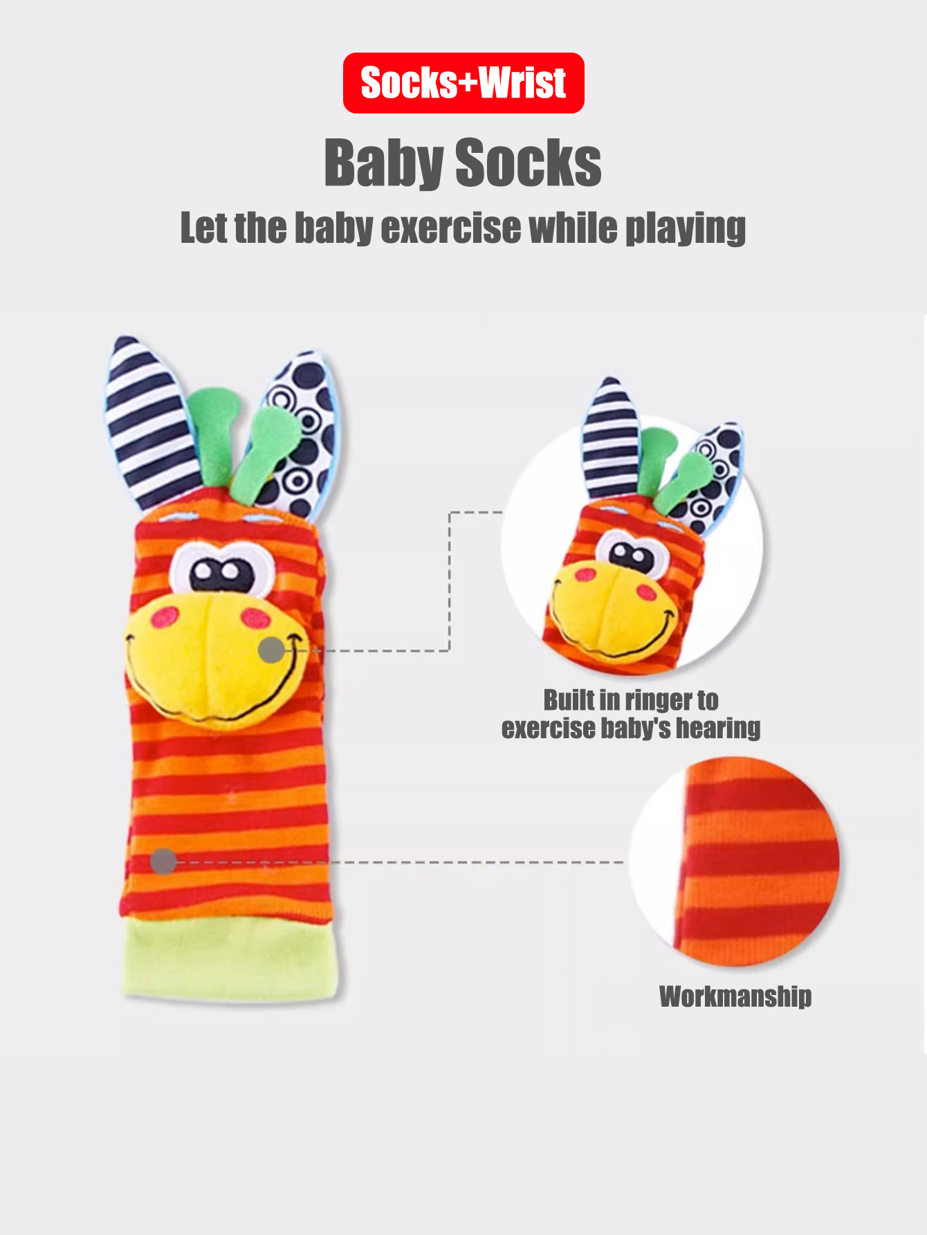 4pcs/Set Baby Infant Wrist Rat - Baby Products Game review and price