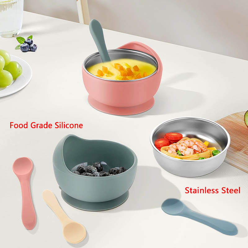 3Pcs Set Baby Feeding Bowl Wit - Baby Products Useful review and price